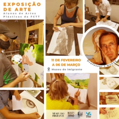 Museu do Imigrante de Timbó promove exposição com trabalhos dos alunos de artes plásticas da FCTT
